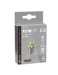 Lampadina Led 24 32V BA15s P21W 10 LED 180lm bianco 2