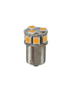 Lampadina Led 24 32V BA15s P21W 10 LED 50lm arancio