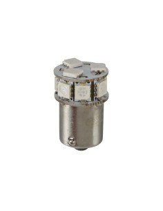 Lampadina Led 24 32V BA15s P21W 10 LED 50lm rosso