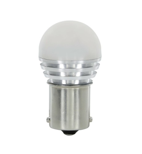Lampadina auto BA15s P21W 1 mega Led COB 10 30V Bianco