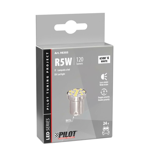 Lampadina Hyper Led 24 28V BA15s R5W 12 LED 120lm