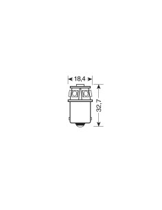 Lampadina Hyper Led 24 28V BA15s R5W 6 LED 2