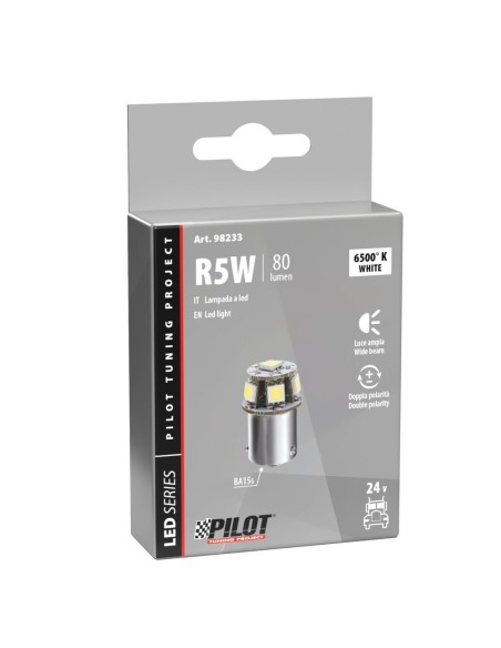 Lampadina Hyper Led 24 28V BA15s R5W 6 LED