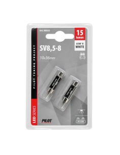 Coppia lampadine Hyper Led 24 28V siluro C5W 9x36mm SV8 5 8 3 LED