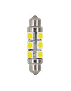 Coppia lampadine camion siluro SV8 5 8 con 12 mega Led 24V