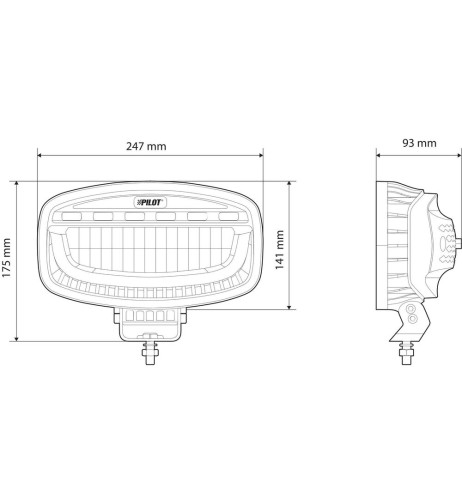 Faro supplementare Led multifunzione Glare Oval Pro 10 30V 