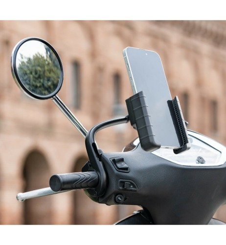 Porta telefono universale con attacco alla manopola sinistra dello scooter