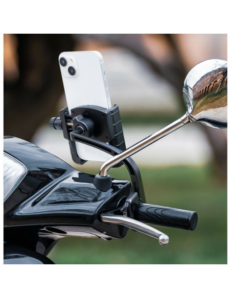 Porta telefono universale con attacco alla manopola sinistra dello scooter