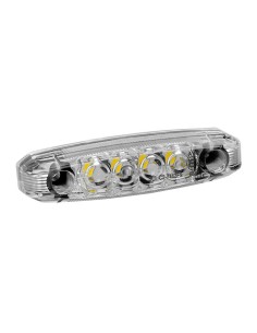 Luce a 4 led IP67 perimetrale ingombro camion 24V colore Bianco