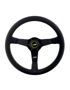 Volante universale Luisi Mirage 350mm in pelle nera