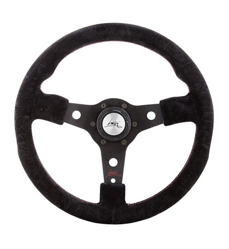 Volante universale Luisi Racing 350mm in camoscio nero