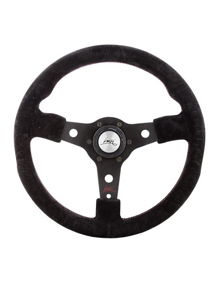 Volante universale Luisi Racing 350mm in camoscio nero