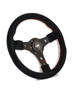 Volante universale Luisi Racing 350mm in camoscio nero 2