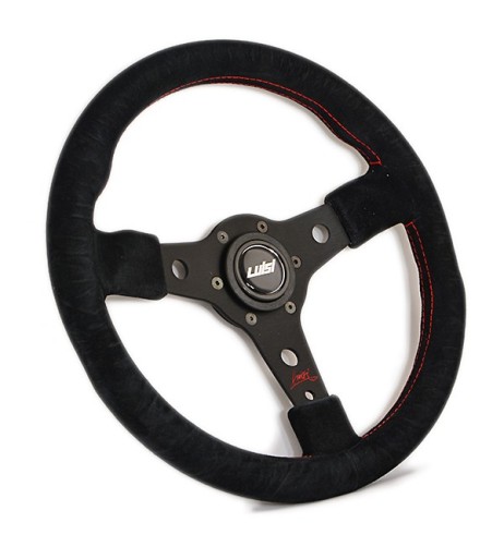 Volante universale Luisi Racing 350mm in camoscio nero