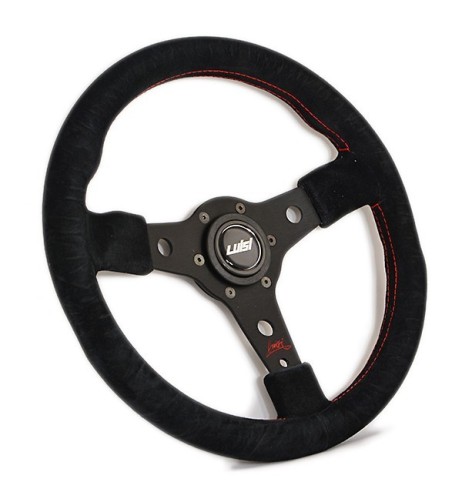 Volante universale Luisi Racing 350mm in camoscio nero