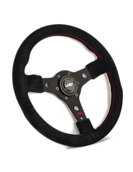 Volante universale Luisi Racing 350mm in camoscio nero