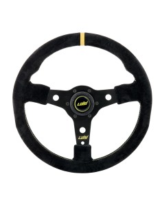 Volante universale Luisi Racing Corsa 350mm in camoscio nero