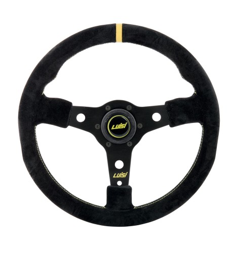 Volante universale Luisi Racing Corsa 350mm in camoscio nero