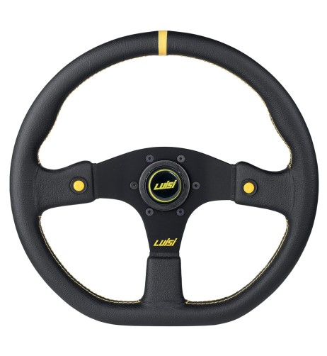 Volante universale Luisi Stealth Corsa HP 355mm in pelle