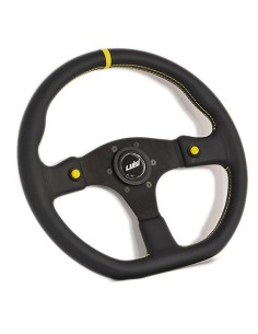 Volante universale Luisi Stealth Corsa HP 355mm in pelle 2
