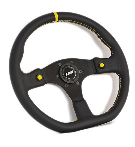 Volante universale Luisi Stealth Corsa HP 355mm in pelle