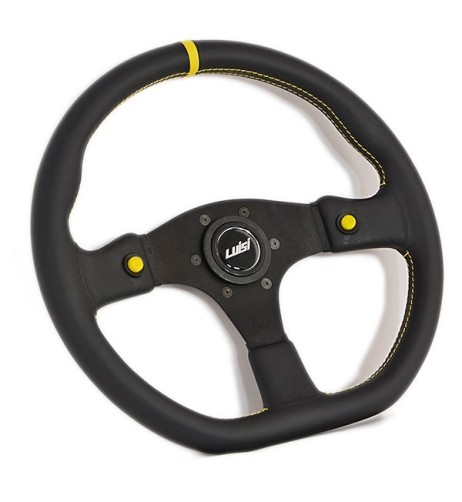 Volante universale Luisi Stealth Corsa HP 355mm in pelle