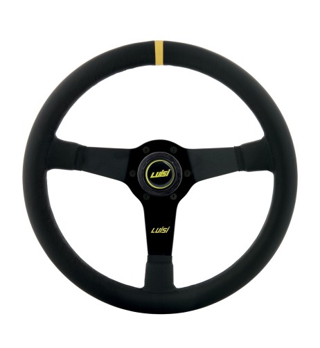 Volante universale Luisi Mirage Corsa 350mm in pelle nera