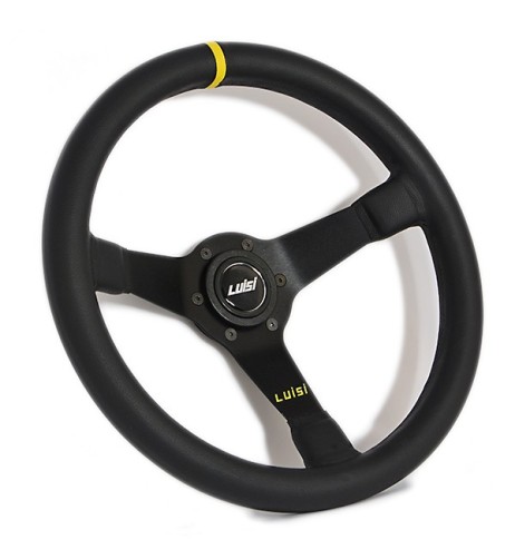 Volante universale Luisi Mirage Corsa 350mm in pelle nera