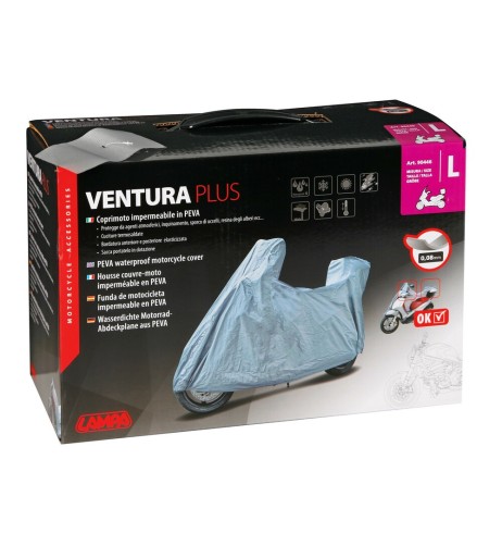 Coprimoto Ventura Plus moto scooter con parabrezza e bauletto 203x119x89cm