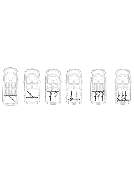 Portabici interno auto attacco sedili posteriori Genova 2 bici