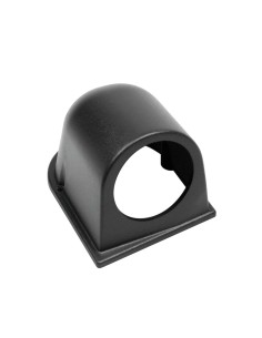 Portastrumento auto cruscotto 1 foro 2 52mm nero