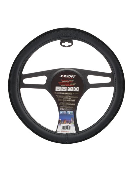Coprivolante auto diametro 37 39cm Simoni Racing Fiat 500 Black Cotton