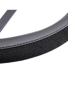 Coprivolante auto diametro 37 39cm Simoni Racing Fiat 500 Black Cotton 2