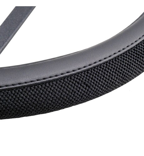 Coprivolante auto diametro 37 39cm Simoni Racing Fiat 500 Black Cotton