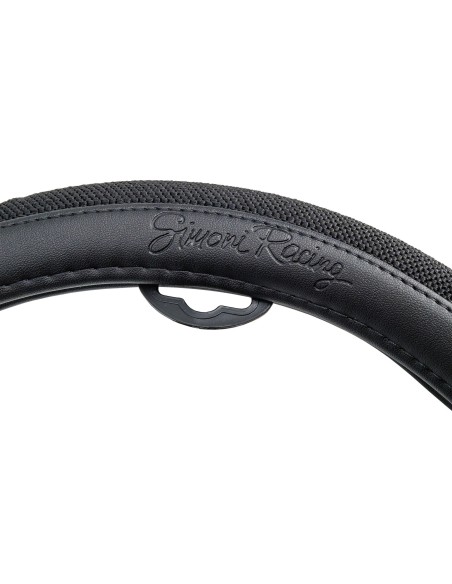 Coprivolante auto diametro 37 39cm Simoni Racing Fiat 500 Black Cotton