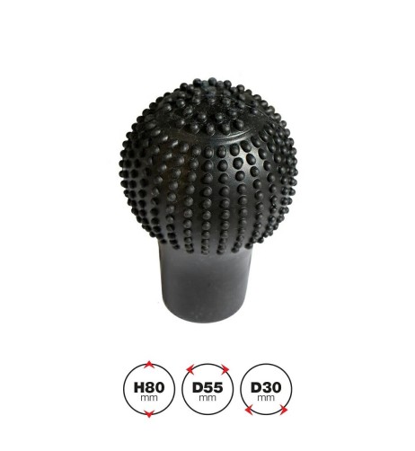 Copripomello cambio in silicone nero grip antiscivolo universale SGKC