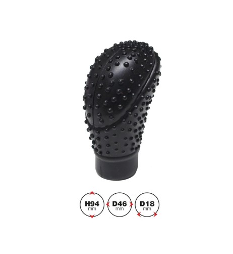 Copripomello cambio in silicone nero grip antiscivolo universale SGKC2