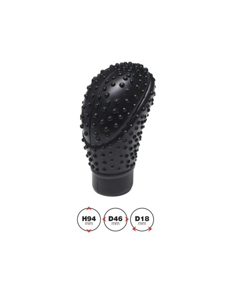 Copripomello cambio in silicone nero grip antiscivolo universale SGKC2