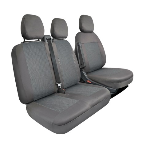 Set fodere semi custom per furgoni Grigio Guidatore M Panchina M