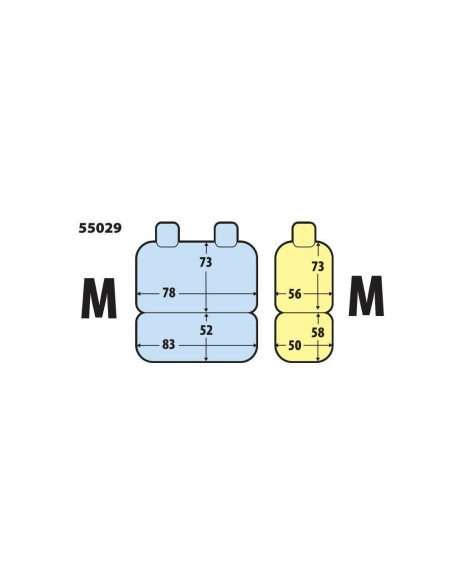 Set fodere semi custom per furgoni Grigio Guidatore M Panchina M