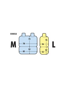 Set fodere semi custom per furgoni Grigio Guidatore L Panchina M 2
