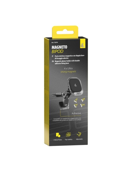 Porta telefono magnetico con doppia base adesiva
