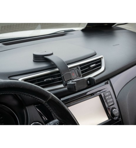 Porta telefono a clip con ventosa adesiva a basso profilo