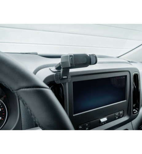 Porta telefono a clip con doppia base adesiva