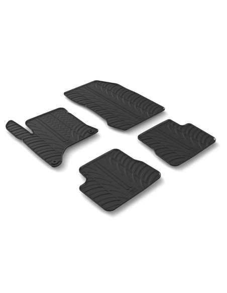 Set tappetini su misura gomma profumati Peugeot 208 automatico dal 2023