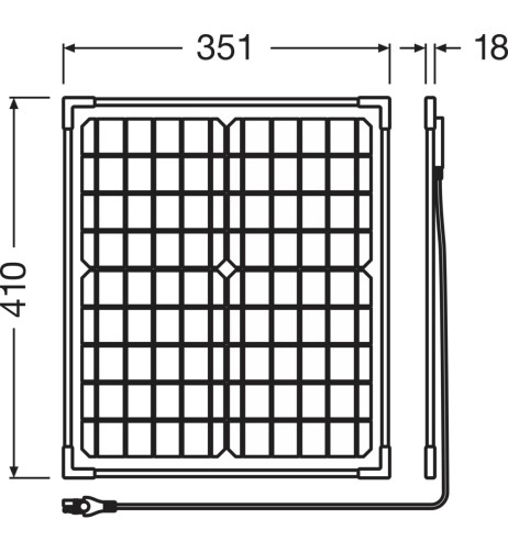 Mantenitore di batteria a energia solare SOLAR 20W