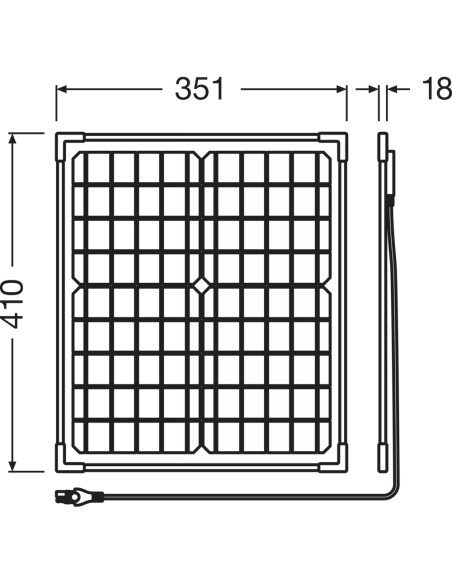Mantenitore di batteria a energia solare SOLAR 20W