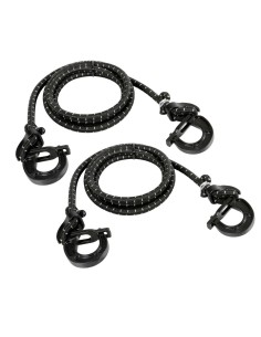 Coppia di corde elastiche regolabili 20 150cm con ganci di sicurezza