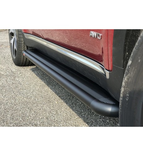 Pedane laterali S50 alluminio NERO Jeep Wrangler 2 porte dal 2007 al 2018