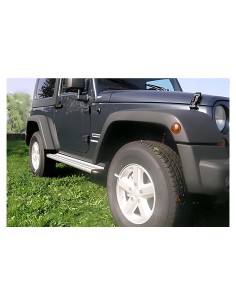 Pedane laterali S50 stondate alluminio Jeep Wrangler 2 porte dal 2007 al 20 2